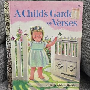 A Child's Garden Of Verses 1969 "F" Edition A Little Golden Book